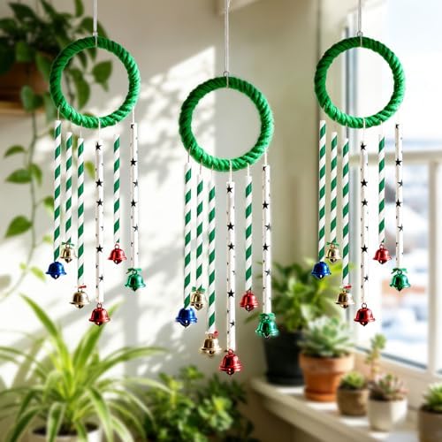 7.75" Green Straws, Green and White Striped Drinking Straws Disposable 100
