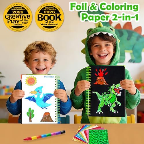 FUNNYB&G Foil Art Craft Kit for Kids, Sparkly Birthday Gift Toy for Kids