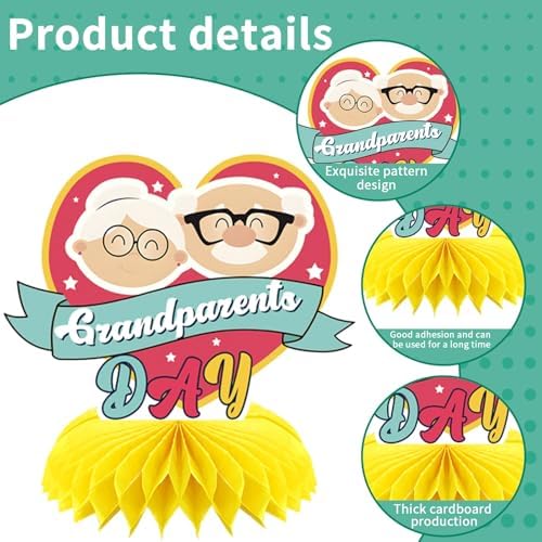 10Pcs Happy Grandparents Day Centerpieces Decoration for Table