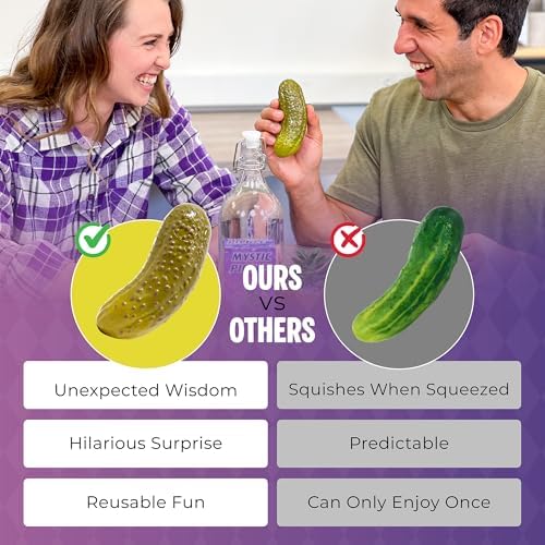 DR DINGUS Mystic Pickle with Stand | 100 Responses | Magic Fortune Teller