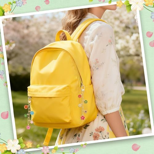 AUGSUN 189Pcs Flower Keychain Making Kit Floral DIY Keychain Craft