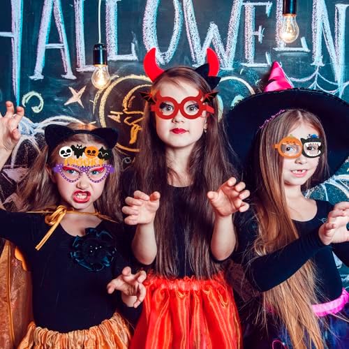 Halloween Party Favors - 12 PCS Paper Eyeglasses | Womens Halloween Costumes 2026 - Halloween Shirts Pajamas Sweatshirts - Trick or Treat Decorations Accessories Gifts Dress Makeup for Adults Girls