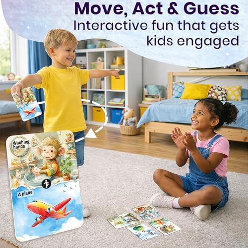 Quokka Charades Game for Kids Ages 4–8 and Family - Educational Card Game