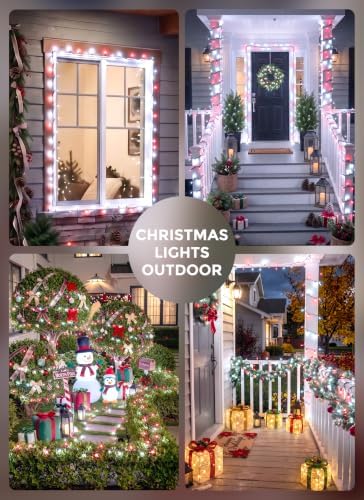 LED Christmas Lights Indoor Outdoor, 33FT 100 Count Mini String Lights