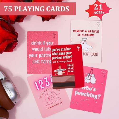 Tipsy Time Couples Games for Adults, Drinking Couples Card Game