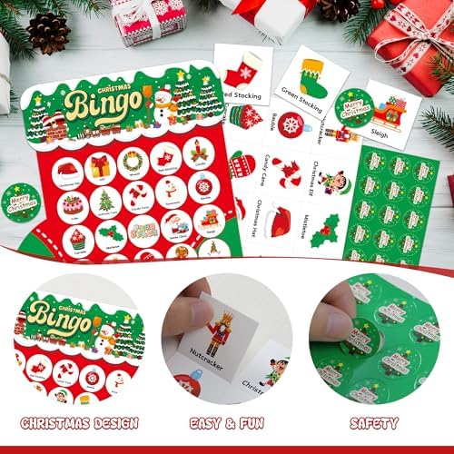 Socks Christmas Bingo Games for Kids, Christmas Crafts