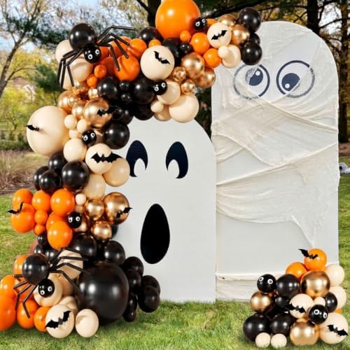 Halloween Balloons Arch Kit for Halloween Party Decorations Outdoor Indoor