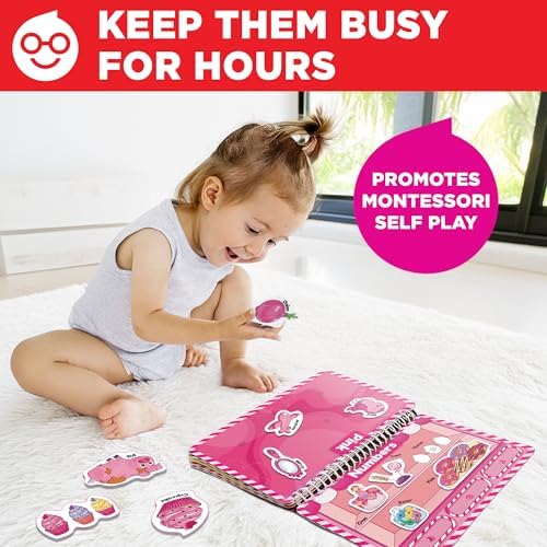 Doctor Jupiter My First Montessori Busy Book for Kids Ages 1-2-3 Year Old