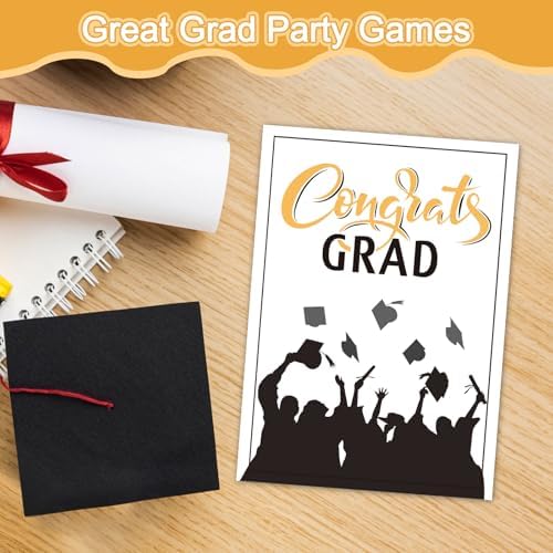 COCHIE 30 Players 2026 Graduation Party Games, Graduation Words Search Game, Word Scramble Guess Game with Answer Key, Grad Parties Supplies Favor (Grad Word Search)