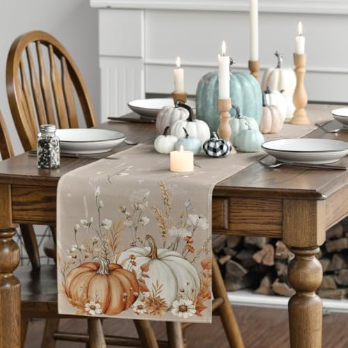 Artoid Mode 210 GSM Fall Table Runner Home Party Decor 13x108 Inch