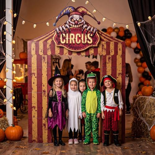 Pajean Halloween Circus Cardboard Archway Standee 49x63 in Doorway Prop