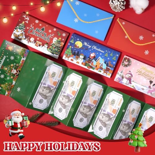 New 2Pcs Christmas Money Holders for Cash, Christmas Gift Card Holder