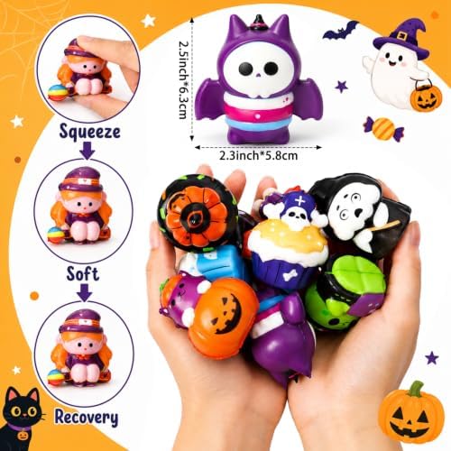 SNLN 146 Pcs Halloween Party Favors for 12 Kids, Goodie Bag Stuffers