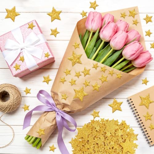 1032Pcs Foam Stickers Glitter Star Sticker Gold Foam Stars Stickers
