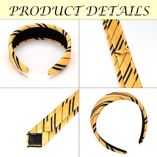 Halloween Wizard Costume Accessories Adult Headband Tie Yellow