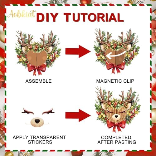 AOBKIAT Christmas Decorations Honeycomb Ornaments for Home,Class,Gift Idea
