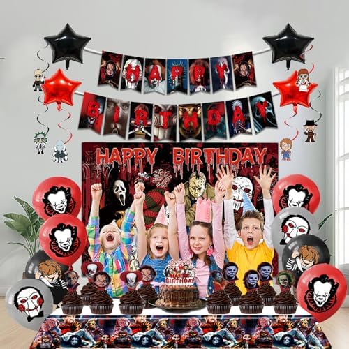 Halloween Party Decorations Kit, 38 Pcs Spooky Birthday Set