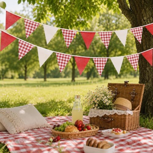 G2PLUS 32Ft Triangle Bunting Banner Pennant Garland Hanging Decorations
