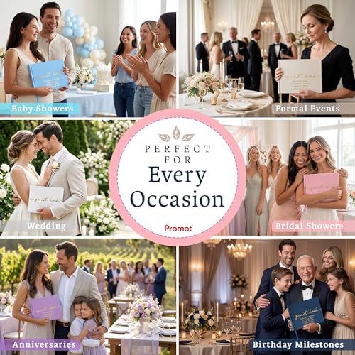 Promot Personalized Guestbook (Champaigne Beige) - 110 Lined Pagess