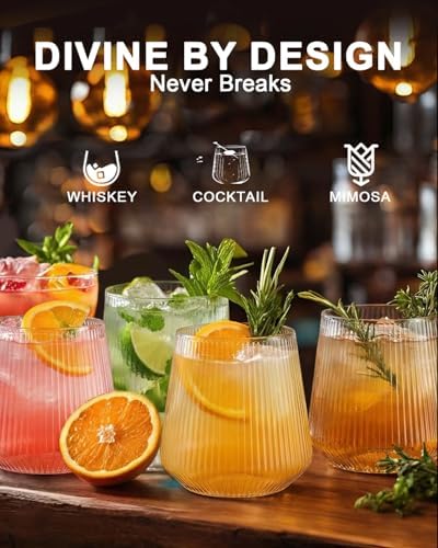 40 Pack Plastic Wine Glasses, 12 Oz Disposable Cocktail Whiskey Glasses