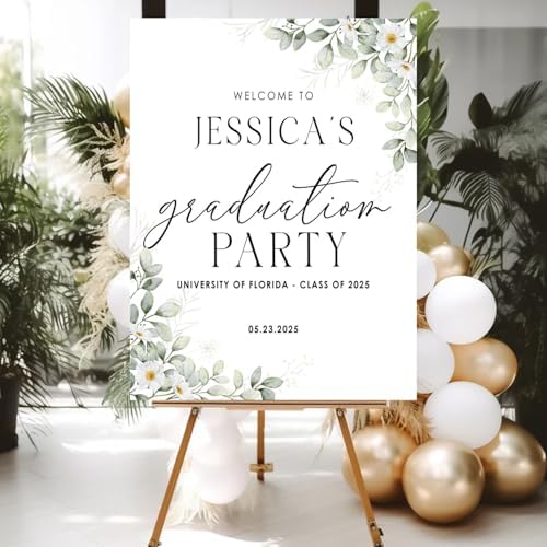 Personalized 2026 Graduation Party Welcome Sign, Minimalist Grads Decor, Class of 2026 Graduation Party Poster, Custom Graduation Party Sign, Congrats Grad Decorations Design 12