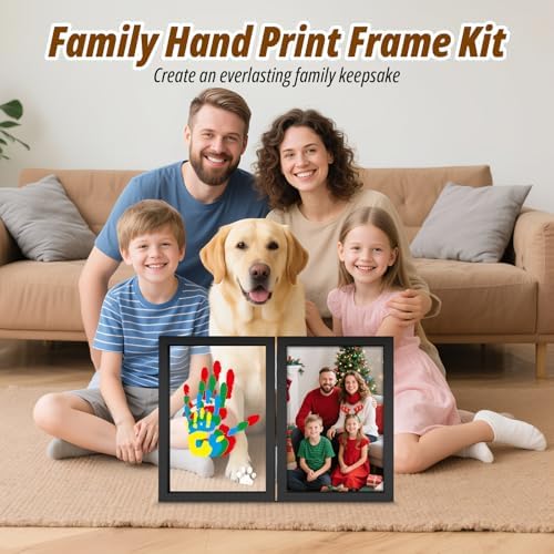 Sortnic Family Handprint Kit with Light for 4, DIY Baby First Halloween