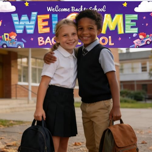 Nuxovilar 78x17" Welcome Back to School Banner