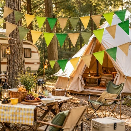 G2PLUS Pennant Banner, Triangle Flag Bunting and Bunting Garland, 60PCS