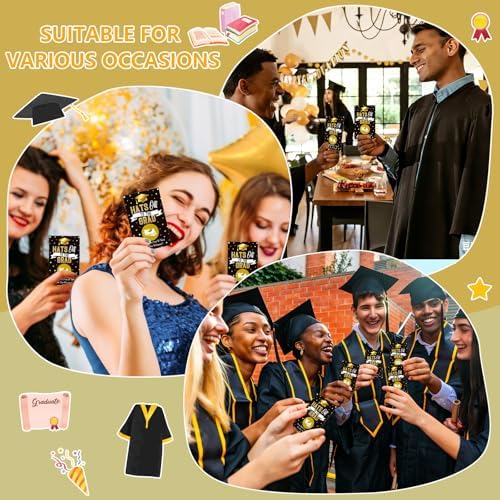 36PCS Graduation Scratch Off Cards - Graduation Party Game Cards Congrats Grad Raffle Tickets Graduation Party Favors Supplies