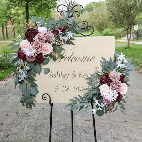 ponatia Artificial Wedding Arch Flowers Set of 2