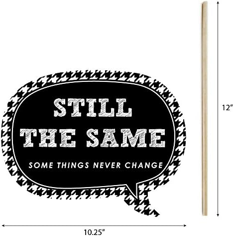 School Reunion Photo Booth Prop Kit, DIY Cardstock Props - 20pc