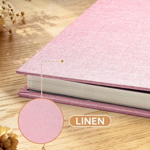 Large Photo Album Self Adhesive Scrapbook, 30 Sheets/ 60 Pages Photo Book for 4x6, 5x7, 8x10 Pictures, DIY Album for Birthday Gifts for Women Mom Wedding Baby Family Travel