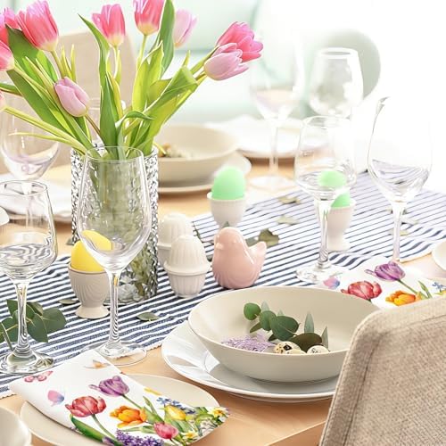 Spring Watercolor Tulip Paper Napkins 100pcs