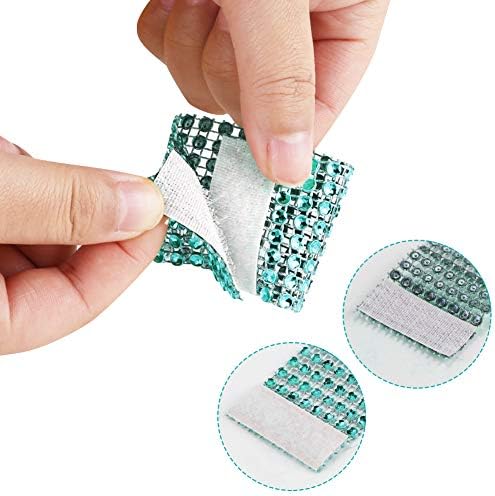 Accmor 50pcs Napkin Rings, Blue Napkin Rings Buckles