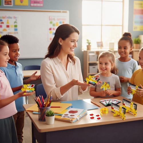 Lineshading 12 Pcs Back to School Teacher Gift Card Box Holder,Notebook