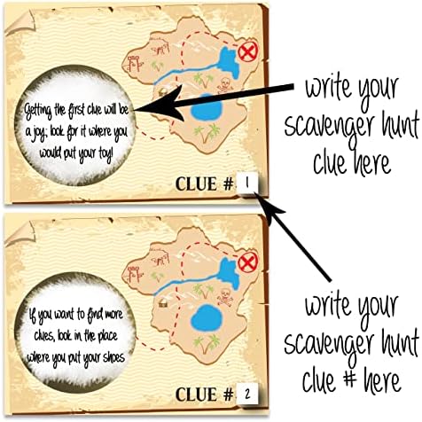 Make Your Own DIY Treasure Map Scavenger Hunt Scratch Off ScratchNotes 20 Pack 3x4 Note Cards & Stickers