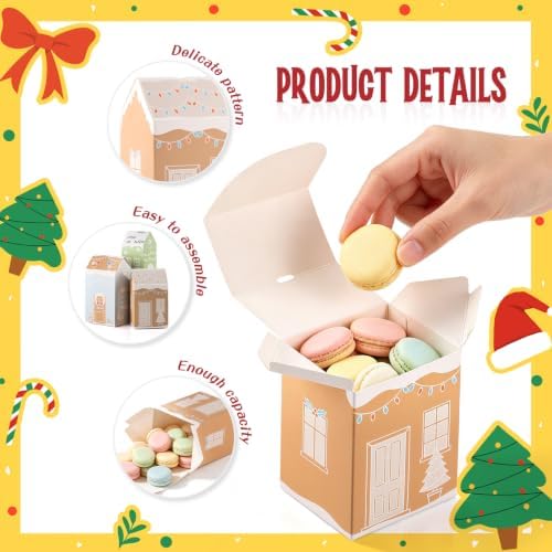 DIY Empty Advent Calendar, 24 Cardboard Treasure Boxes with 1-24 Number Stickers Christmas Countdown Calendar for Xmas Holiday Decor