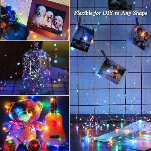 Joomer Solar Fairy Lights, 4Pack Total 104FT 320LED Lights, Multicolor