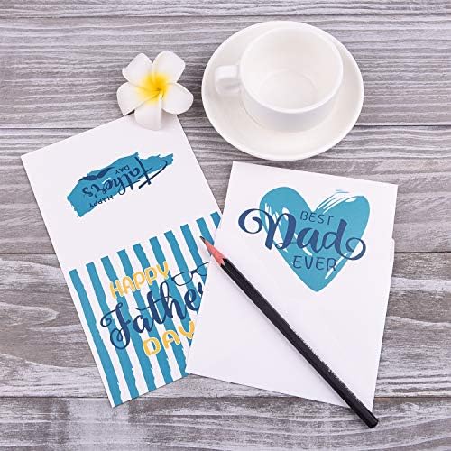 TUPARKA 36 Pack Father's Day Greeting Cards with Envelopes, 6 Assorted Unique Designs for Father's Day