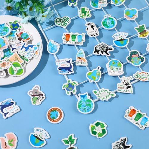 Earth Day Foam Stickers 300Pcs Save The Earth DIY Craft Bottle Decals