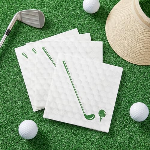 Natnarr 100 Pcs Golf Napkins, 5" Golf Master Cocktail Napkins