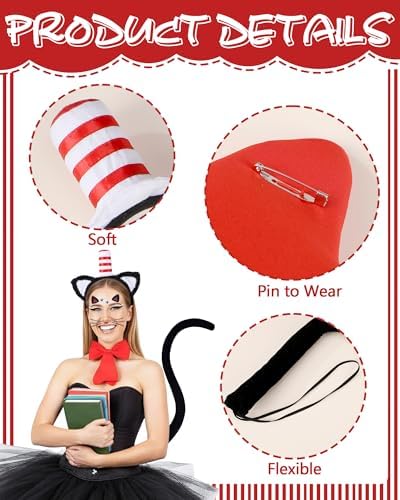 Cat Costume Accessories for Women Halloween Dress Up Party Cosplay