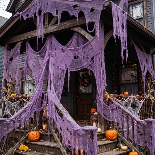 Tlswshsy 500'' x 39''Large Halloween Creepy Cloth, Spooky Gauze Decoration