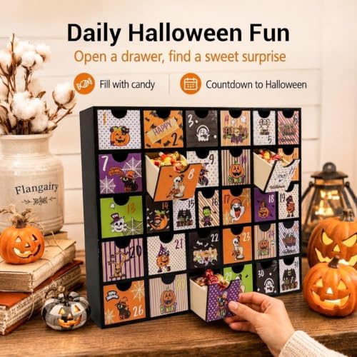31 days of Halloween Advent Calendar 2026, Countdown with Drawers