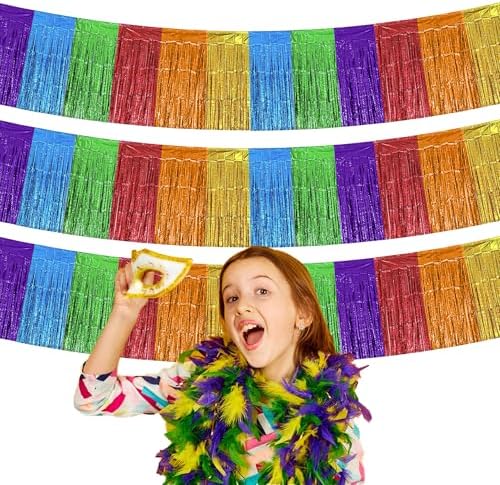 Fiesta Party Decorations - 2 Pack Cinco De Mayo Fringe Streamers,10 FT