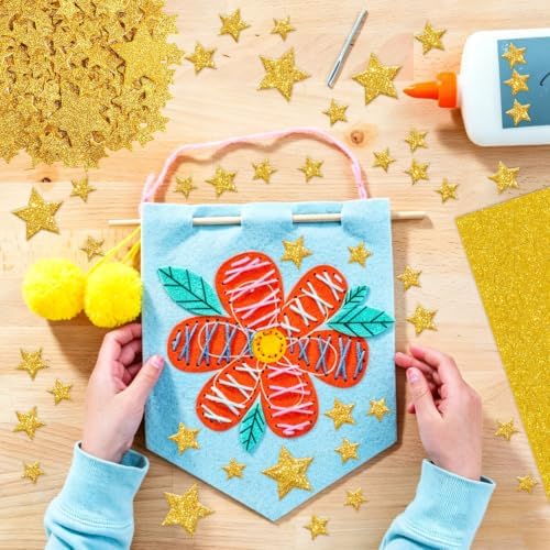 1032Pcs Foam Stickers Glitter Star Sticker Gold Foam Stars Stickers