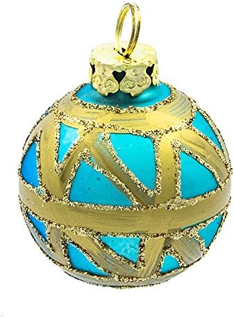 Kurt Adler Glass Place Card Holder Ornament, 1.57-Inch, Set of 6