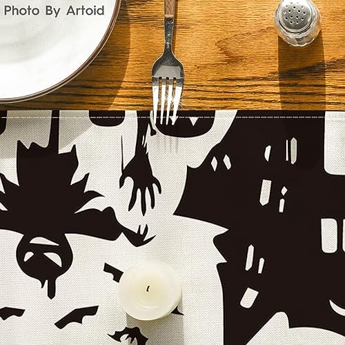 Artoid Mode 210 GSM Halloween Table Runner Home Party Decor 13x120 Inch