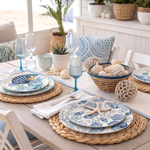 Yexiya 36 Sheet 6 Style Coastal Nautical Paper Napkins for Decoupage