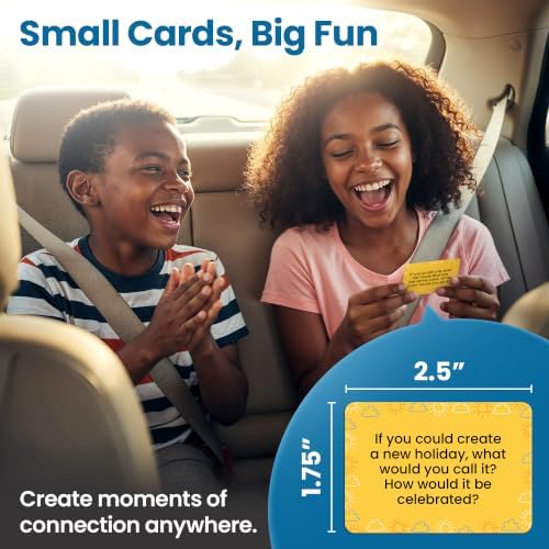 Prompta 400 Conversation Cards for Kids 5-13 - Family Dinner and Road Trips